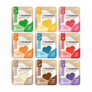 pack de 9 bolsitas de plastilina vegana