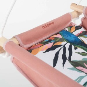 Babahinta rózsaszín parrot közeli