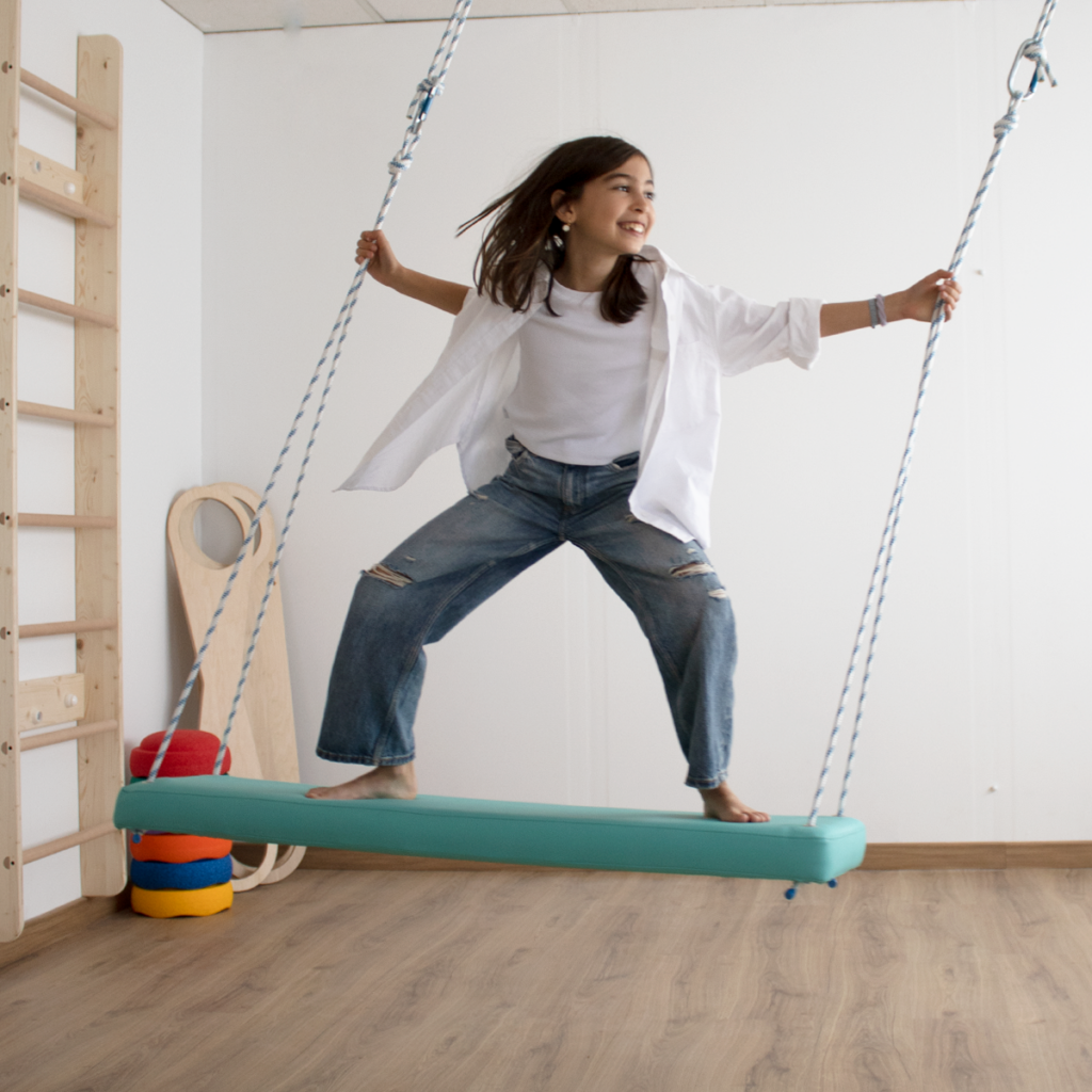 Columpio Caballo Plano Acolchado