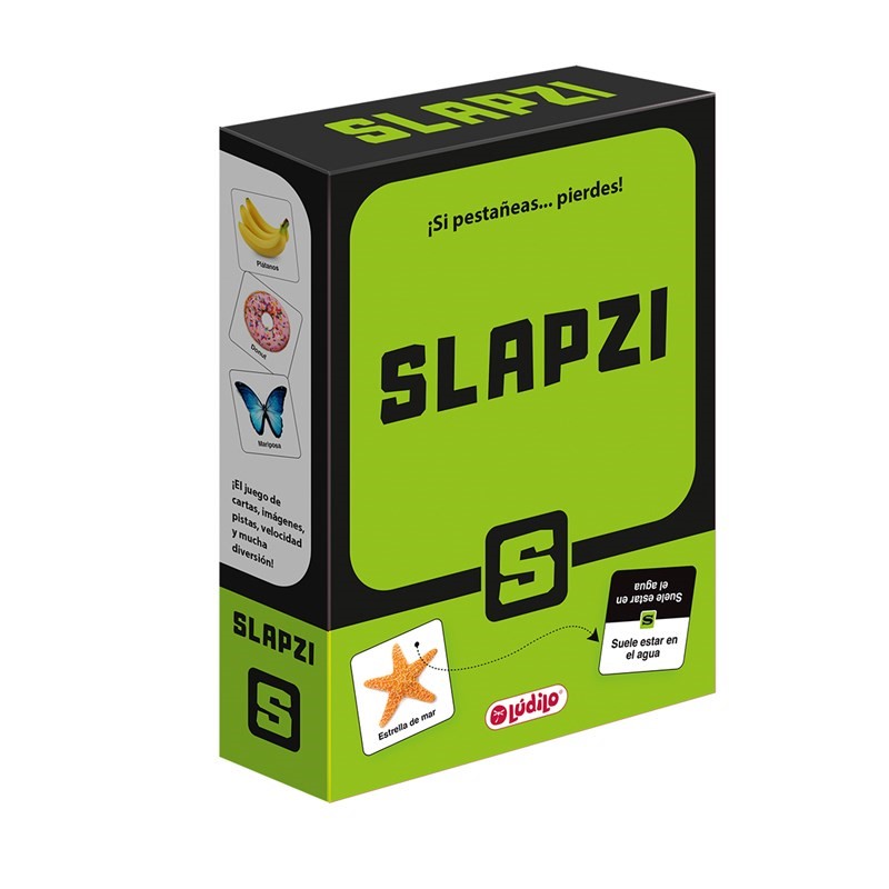 Juego de cartas Slapzi de Kiboo para desarrollar atención, lógica y memoria con partidas rápidas y divertidas.
