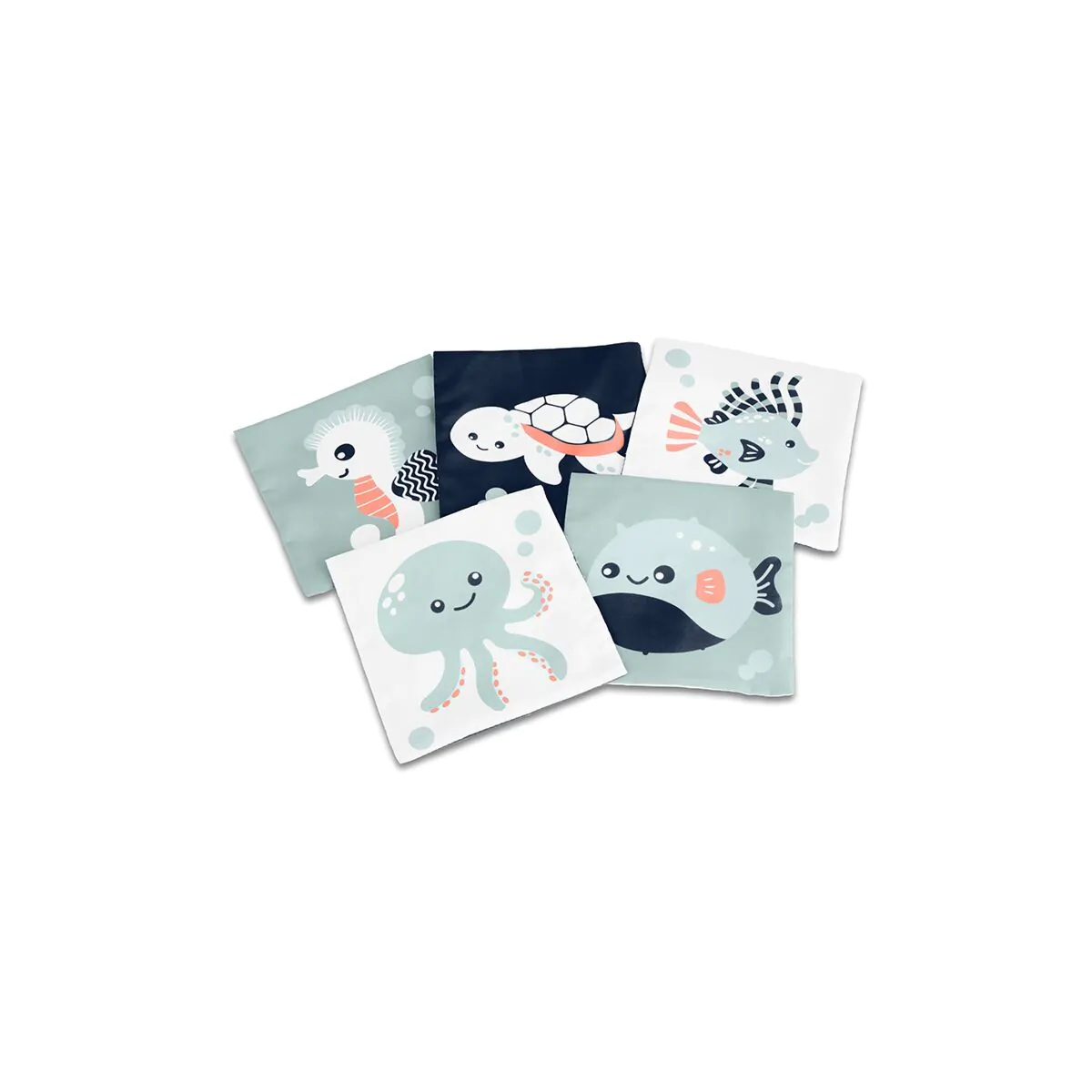 set de tarjetas marinas