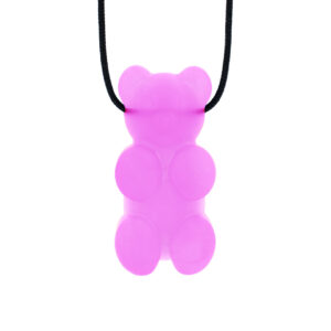 Collar mordedor sensorial con forma de osito