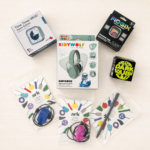Kit Vuelta al Cole Kiboo con Time Timer, cascos reductores de ruido, fidget, pelota, protector mordedor para lápiz y mordedores ARK.